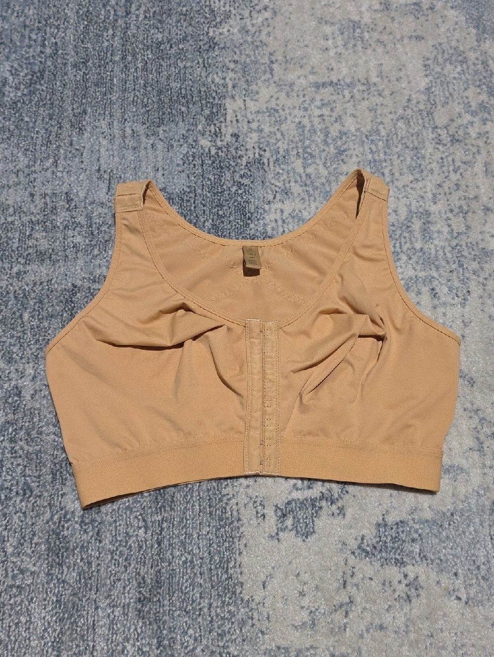 SHAPELLX Comfort Front-Closure Women's Support Bra - Nude Size XL.